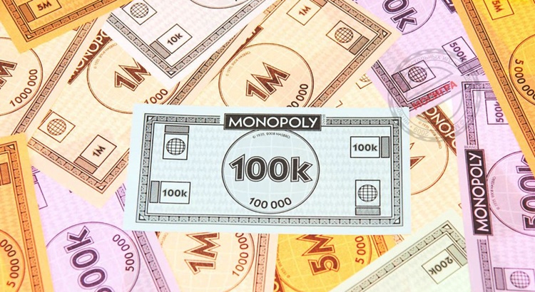 Цветные деньги для монополии распечатать в pdf