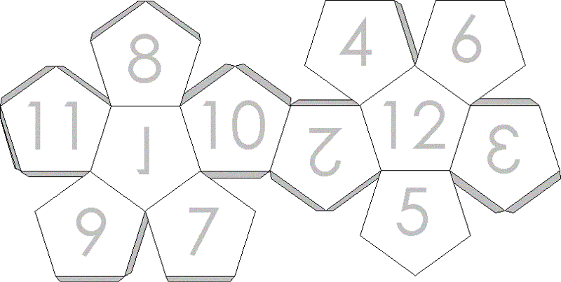 Додекаэдр как нарисовать развертку