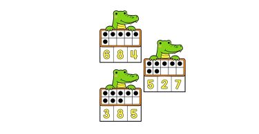 Игра с прищепками для детей Крокодил
