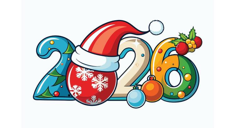 Большие Новогодние Цифры 2026