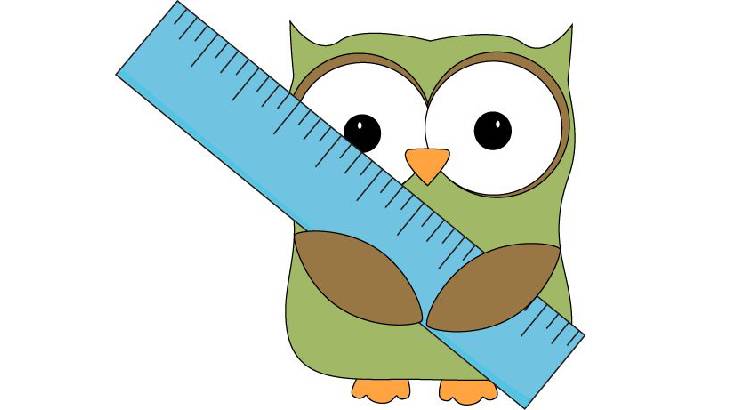 Метр на листе A4