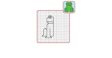 Игра для детей Дорисуй Половинку по клеточкам