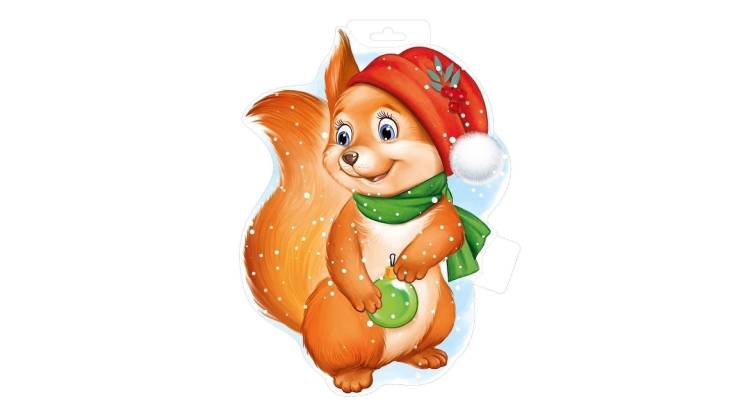 Большие Двусторонние Новогодние Картинки на окна